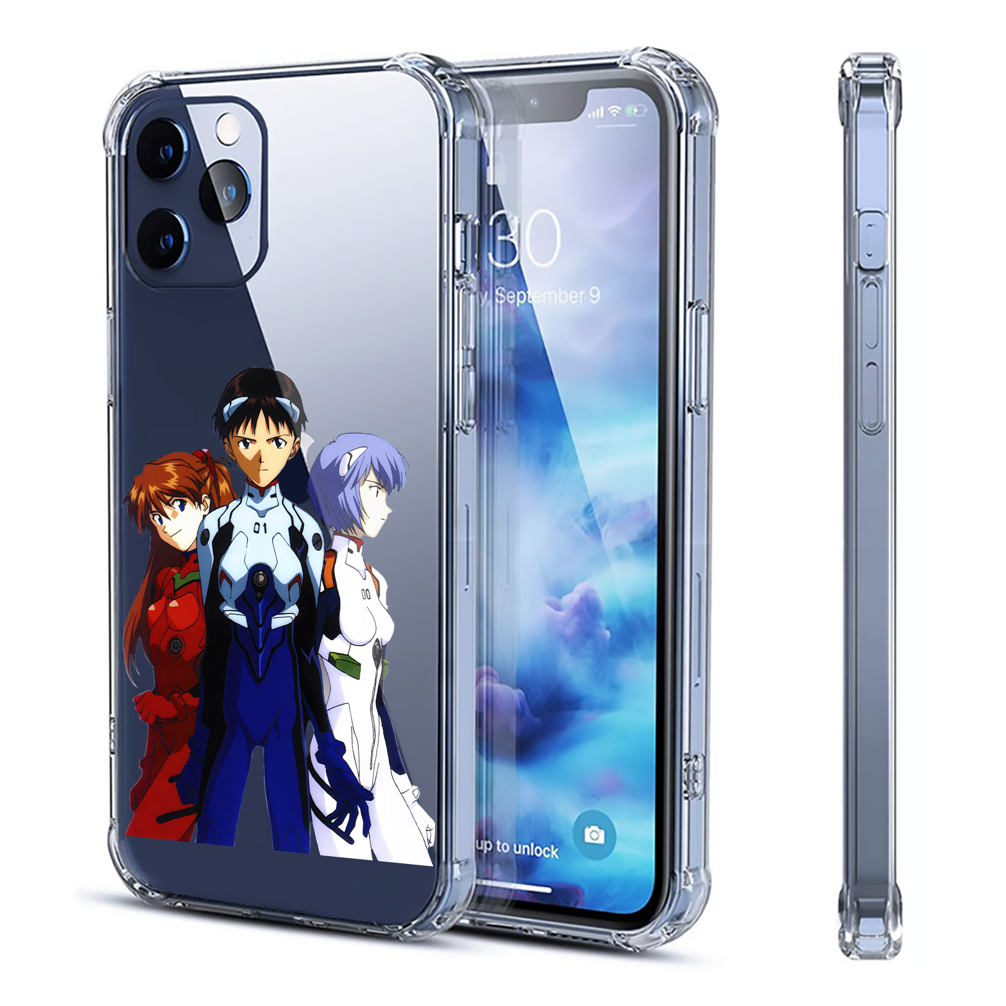 （画像用） EVA 新世紀エヴァンゲリオン 【iPhone 12シリーズ対応】透明スマホケース（クリアソフトケース）